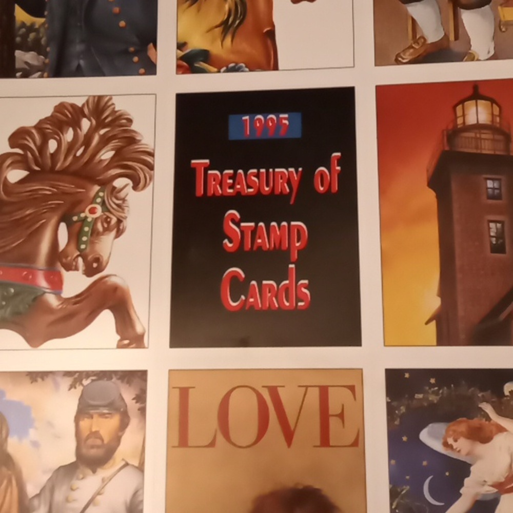 1995 Stamp Cards entire collection .
